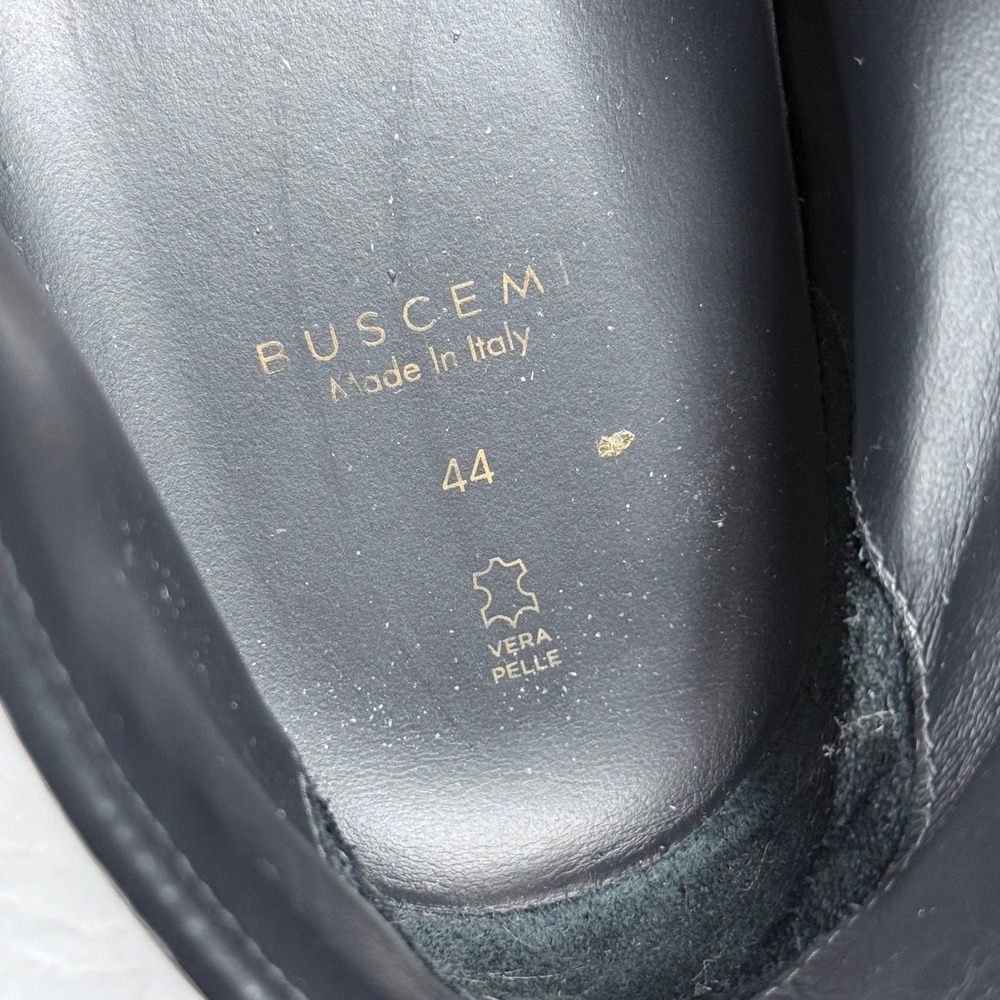 Buscemi Gladiator Fringe Sneaker Mens EU 44 US 11 Black Studded Leather Chukka - Picture 10 of 13